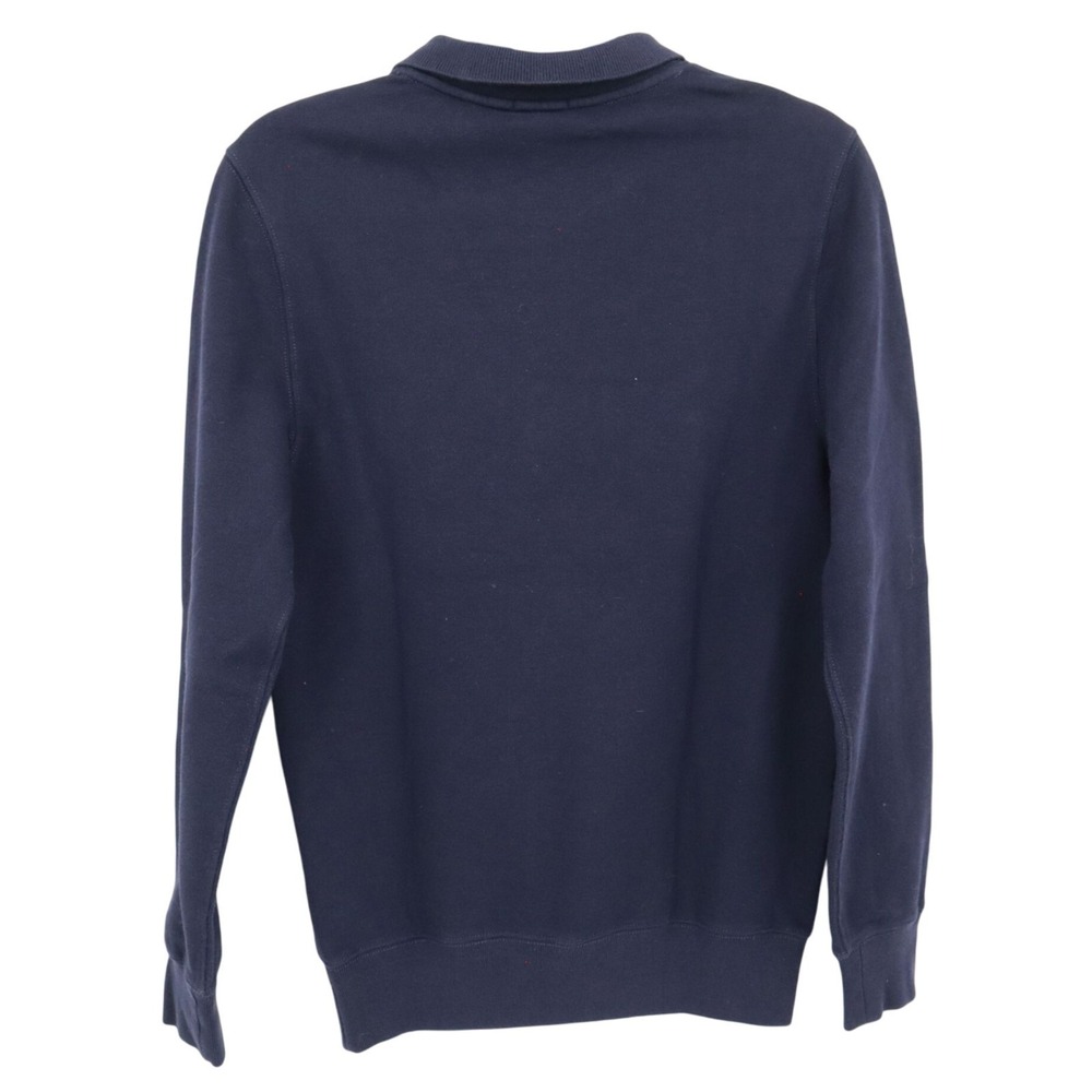 J. Crew‎ Piqué Fleece Sweatshirt Men XS Blue Preppy Academia Collegiate Classic - Picture 4 of 16